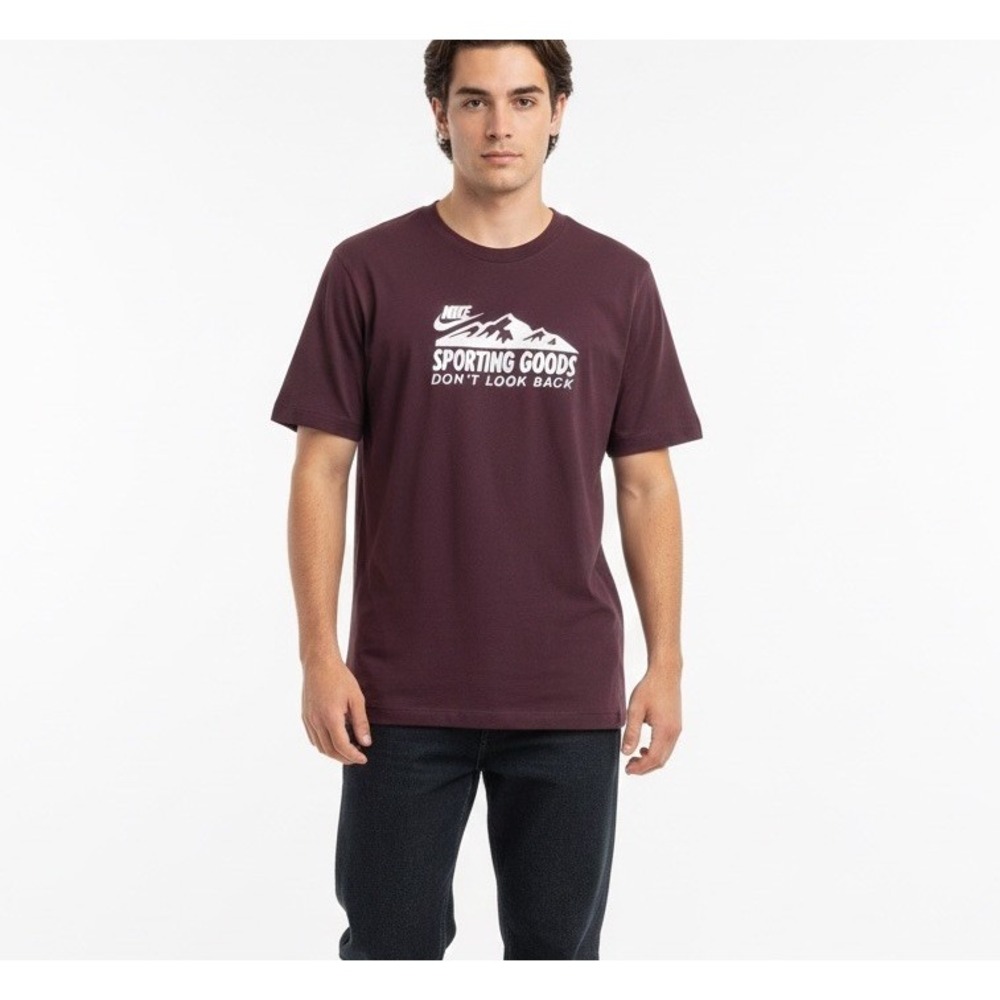 SHIPS TODAY! Nike Sporting Goods Graphic T-Shirt Men's Size XXL, Burgundy Tee